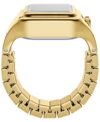 Women's Raquel Watch Ring Two-Hand Gold-Tone Stainless Steel Watch, 14mm