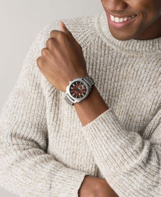 Men's Machine Chronograph Stainless Steel Watch, 44mm