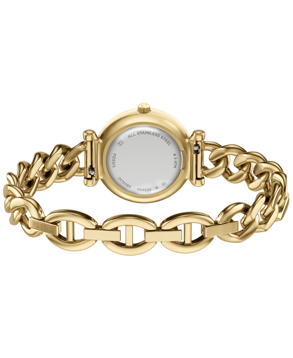 Fossil Women's Carlie Three-Hand Gold-Tone Stainless Steel Watch