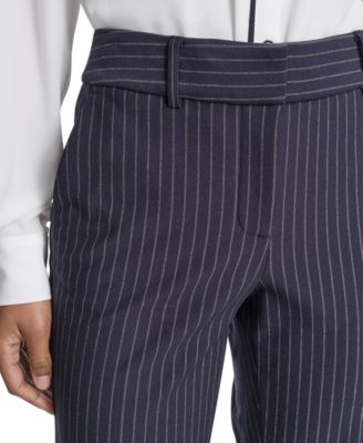 Women's Mid Rise Striped Sutton Trouser