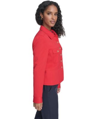 Women's Button Front Twill Jacket