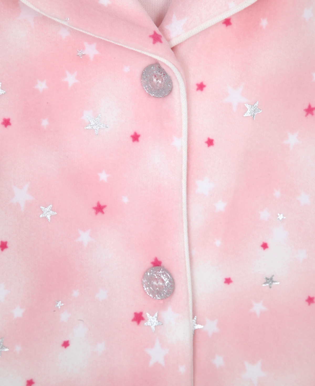 Max & Olivia Girls 7-16 3-piece Soi Foil Velour Pajama Set With Scrunchie In Pink