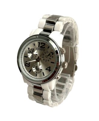 White and Silver tone Women Watch