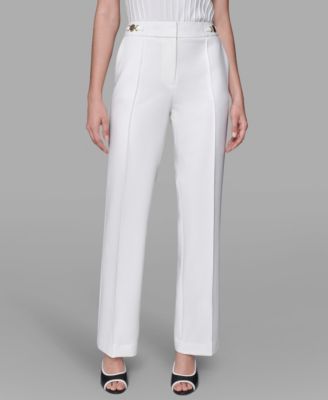 KARL LAGERFELD PARIS - Women's Wide-Leg Ankle Pants