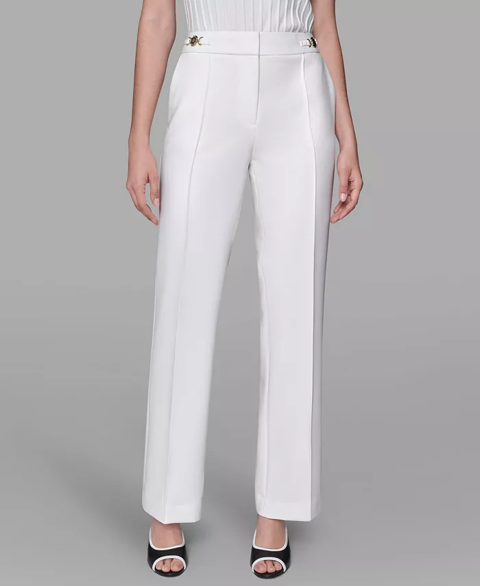 Women's Invisible Zipper Wide-Leg Ankle Pants - thumbnail 7