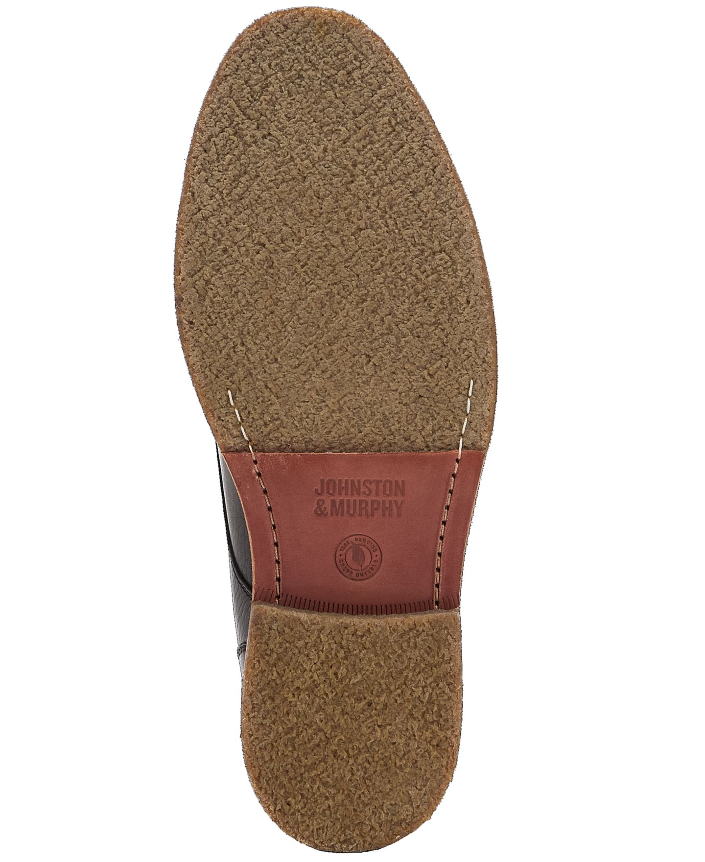 Обувь Johnston & Murphy Men's Calder Plain Round Toe Edge Detailing Shoes, цвет: Чёрный — фото 5