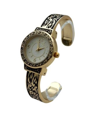 Antique Style Elegant Cuff Women Watch, Gold