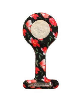 Roses Printed Silicone Fob Nurse Watch