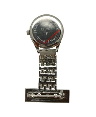 Silver Metal Elegant Fob Nurse Pocket Watch