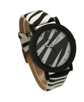 White Zebra Colorful Strap Women Watch