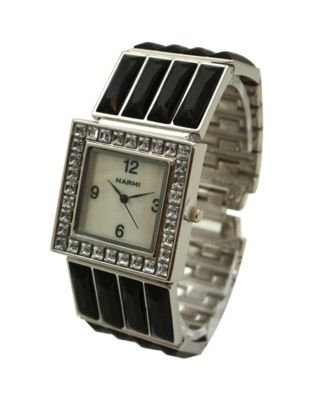 Olivia Black Pratt Square Jewel Women Watch