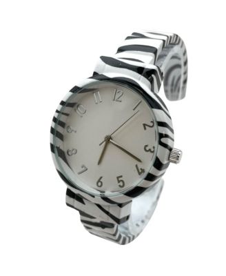 Zebra Round Face Every Day Versatile Bangle Women Watch