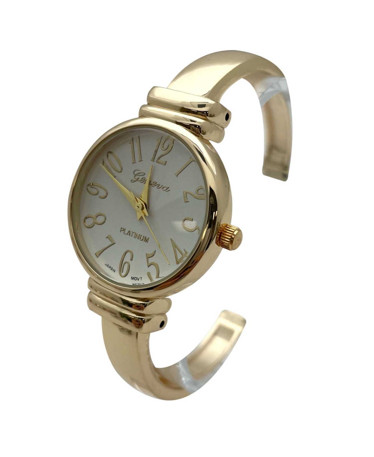 Olivia Pratt Metallic Everyday Minimalist Bangle Women Watch, Gold