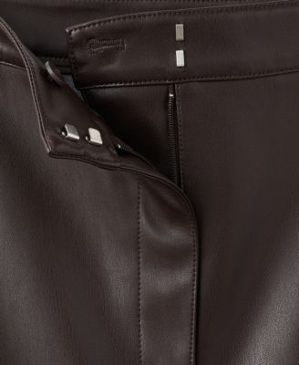 Women's Leather-Effect Pencil Skirt
