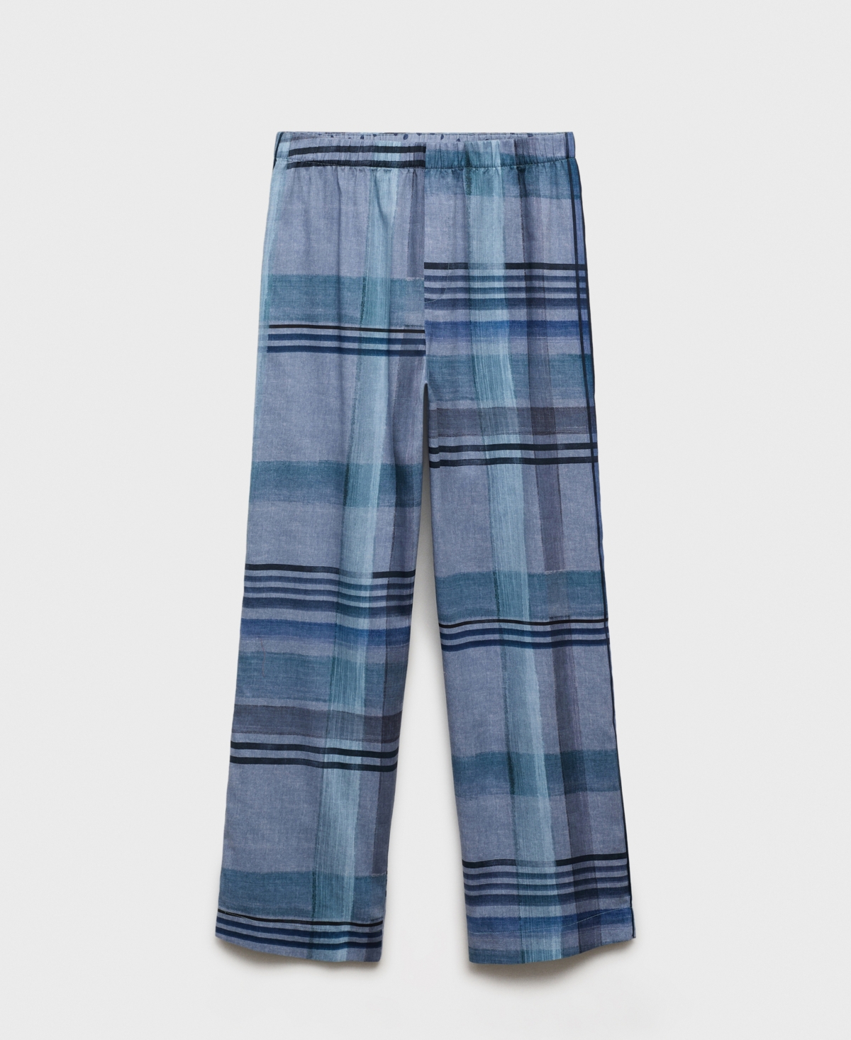 Mango Women's Piping Detail Printed Pajama Pants
