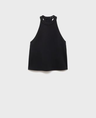 Women's Low-Cut Back Halter Top