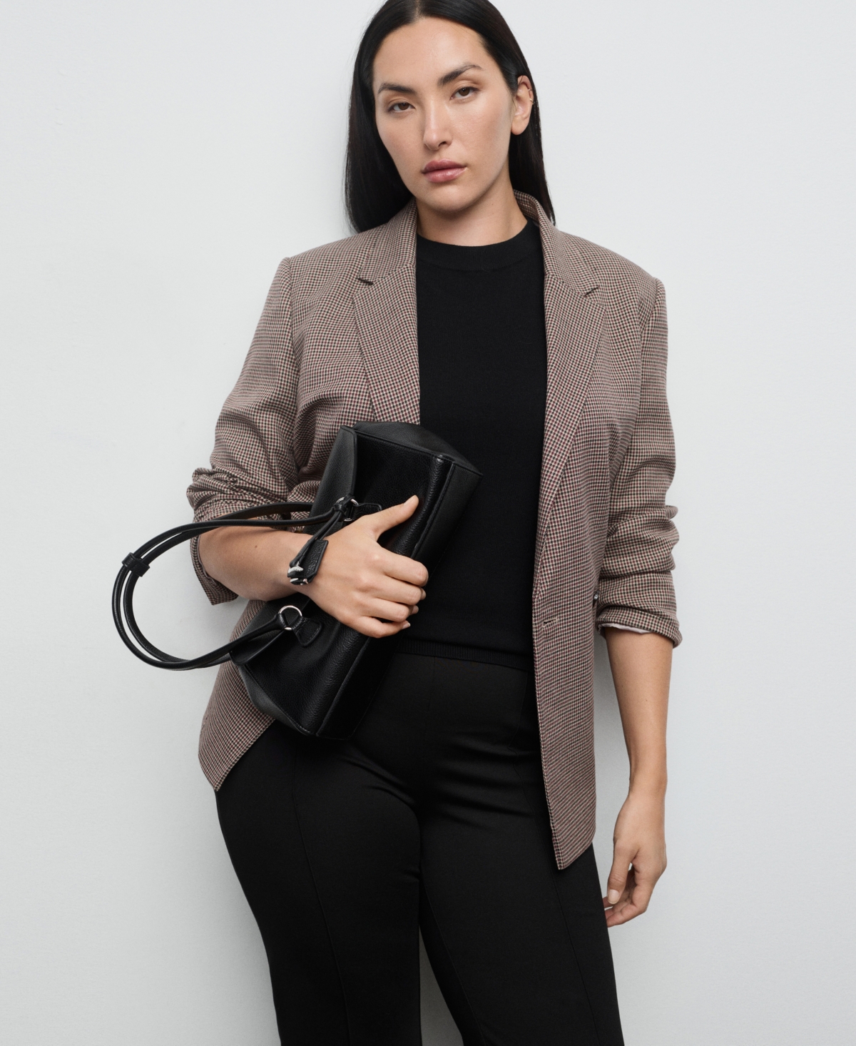 Mango Women's Seam Detail Leggings In Black