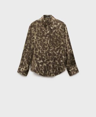 Women's Satin Print Shirt