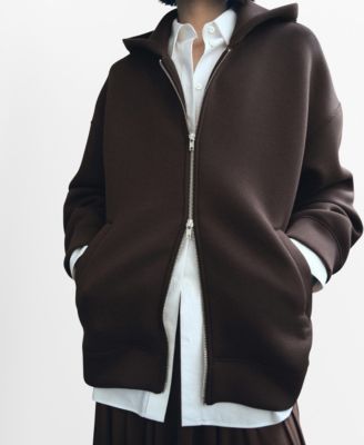 MANGO - Women's Oversized Hooded Jacket