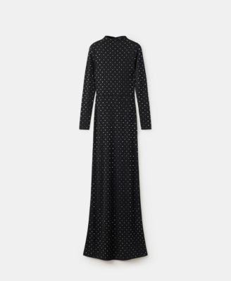 MANGO - Women's Crystal Open-Back Dress