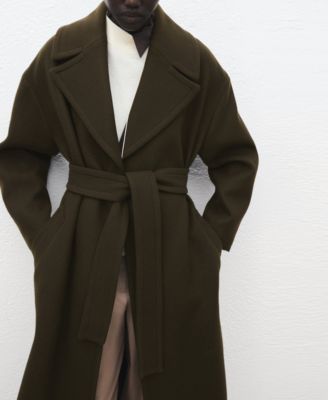 Women's Belted Virgin Wool Coat