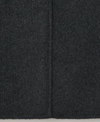 Women's Wool Slit Midi-Skirt