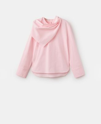 MANGO - Women's Handkerchief Detail Poplin Blouse