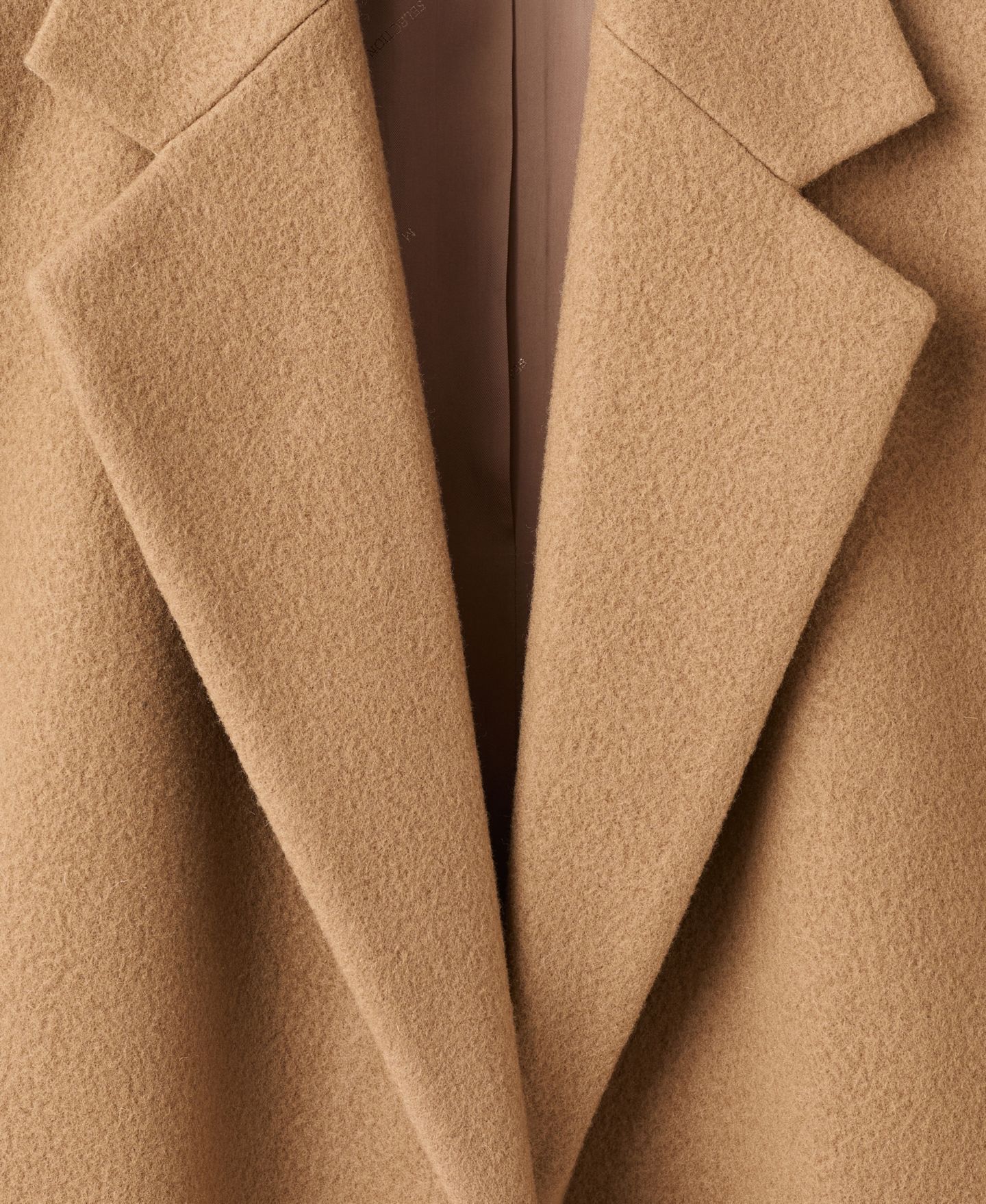 Женское пальто Mango Lapels Wool, цвет: Средний коричневый — фото 2