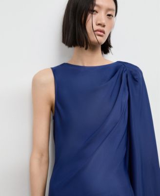 Women's Asymmetrical Satin Dress