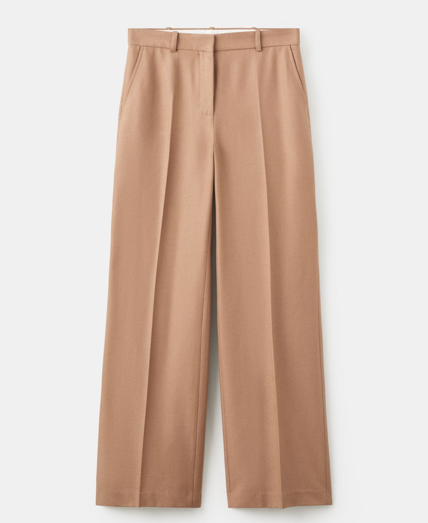 Women's Straight Wool-Blend Suit Pants