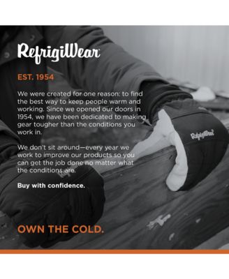 Men's Nylon & Leather Glove - Insulated Work Gloves for Sub-Freezing Temperatures