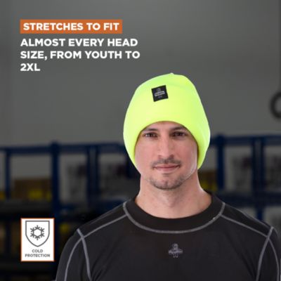 Men's Four Layered Soft Acrylic Knit Winter Beanie Fat Cap