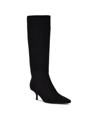 Women's Havier Wide Calf Kitten Heel Dress Boots