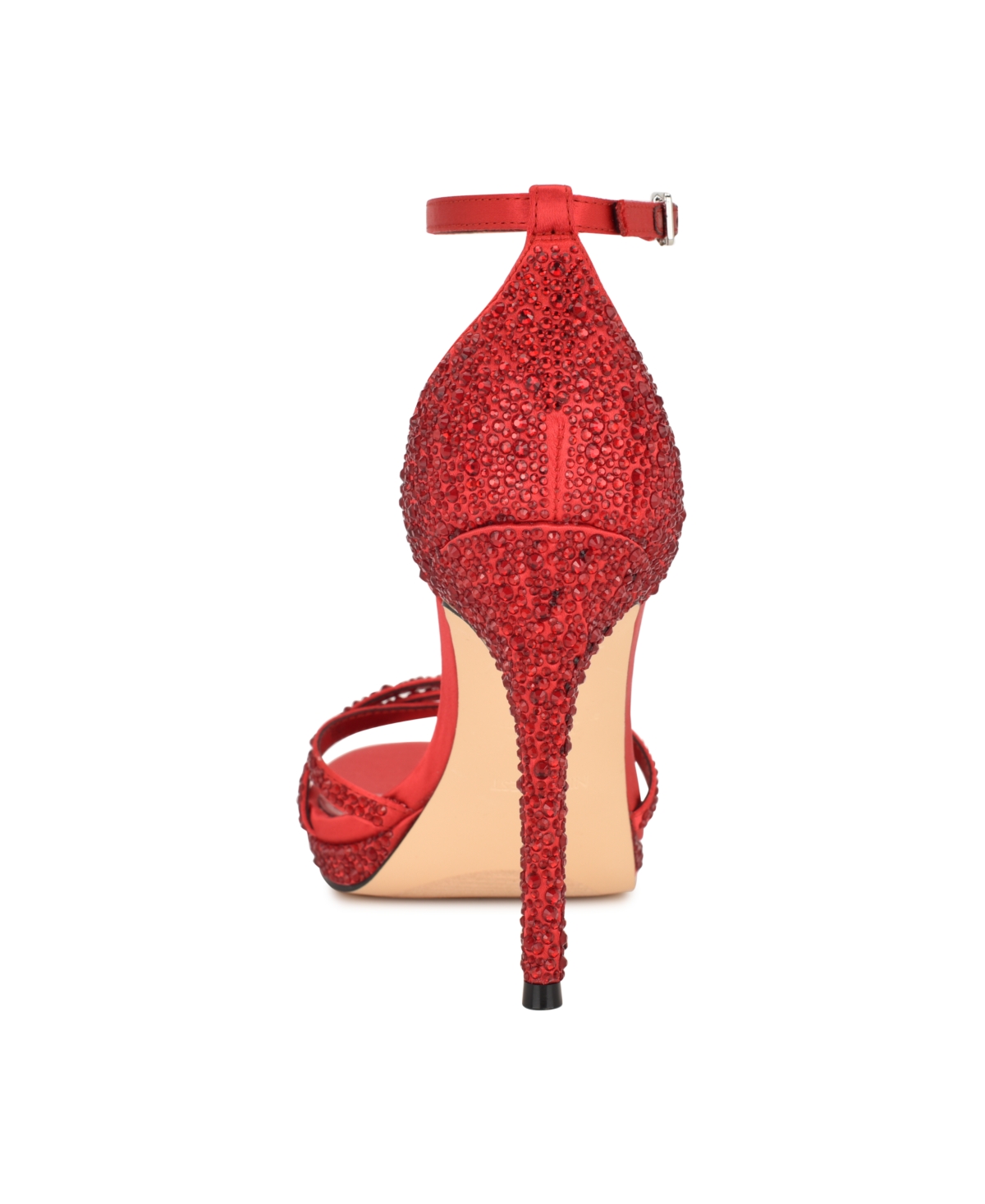 Nine West Women's Lartay Embellished Strappy Stiletto Dress Sandals In Animal Print