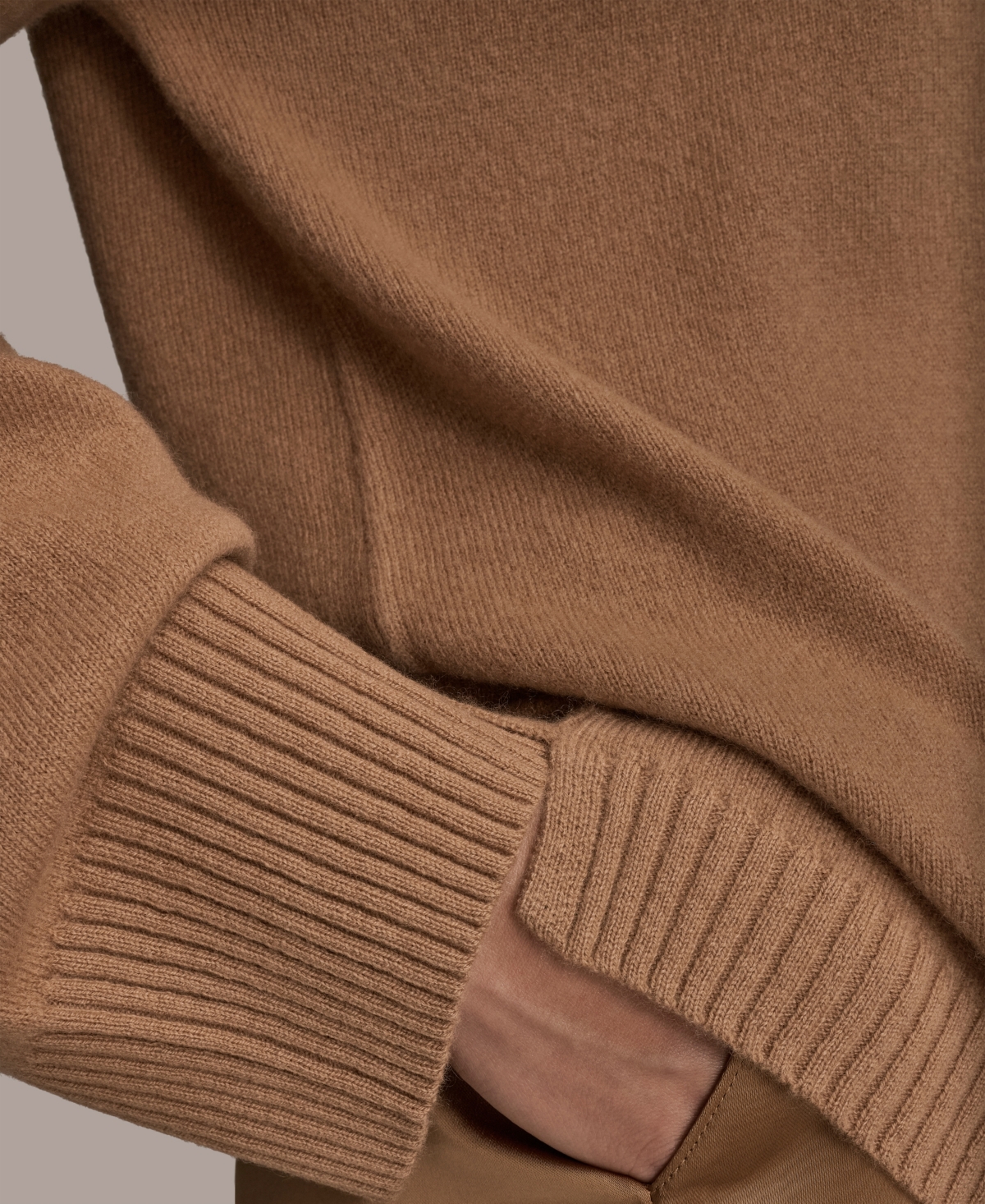 Donna Karan Weekend Women's Mock Neck Sweater In Brown