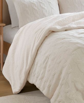 	Textured Knit Chenille 3-Pc. Comforter Set, Full/Queen