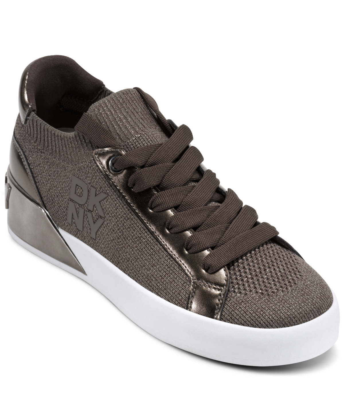 Dkny Women's Mallory Lace-up Sneakers In Brown
