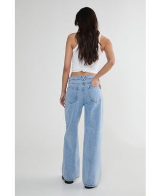 Women's Studded Straight Leg Denim Jeans