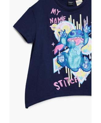 Girls Girls's Stitch V-neck T-shirt