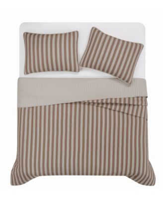 Weston Stripe 3-Pc. Quilt Set, Full/Queen