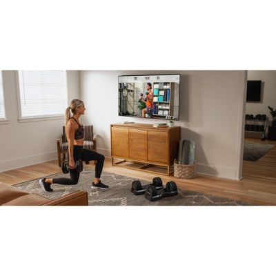 55 lb Select-a-Weight Dumbbell Pair, Black