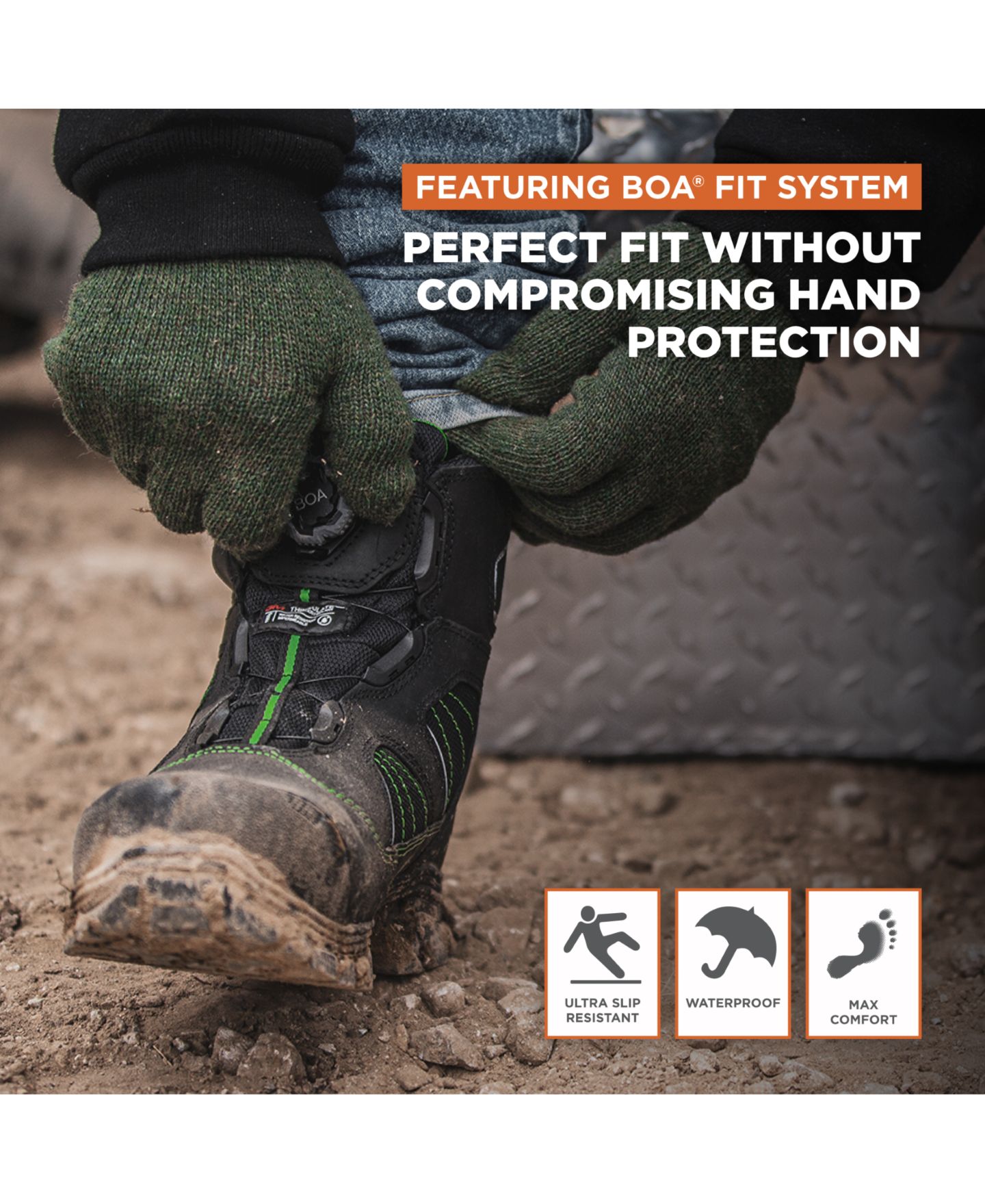 Мужские ботинки RefrigiWear Extreme Hiker Boot, цвет: Чёрный — фото 45