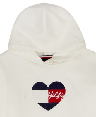 Girls' Toddler 2T-4T Oversized Hoodie and Graphic Joggers, 2-Piece Set