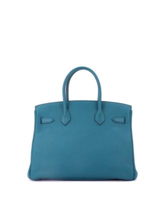Birkin 30 Handbag Blue Togo with Gold Hardware