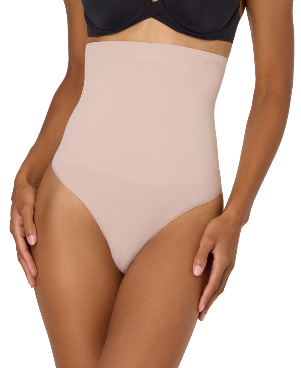 Maidenform Women's Seamless High Waist Thong In Pink