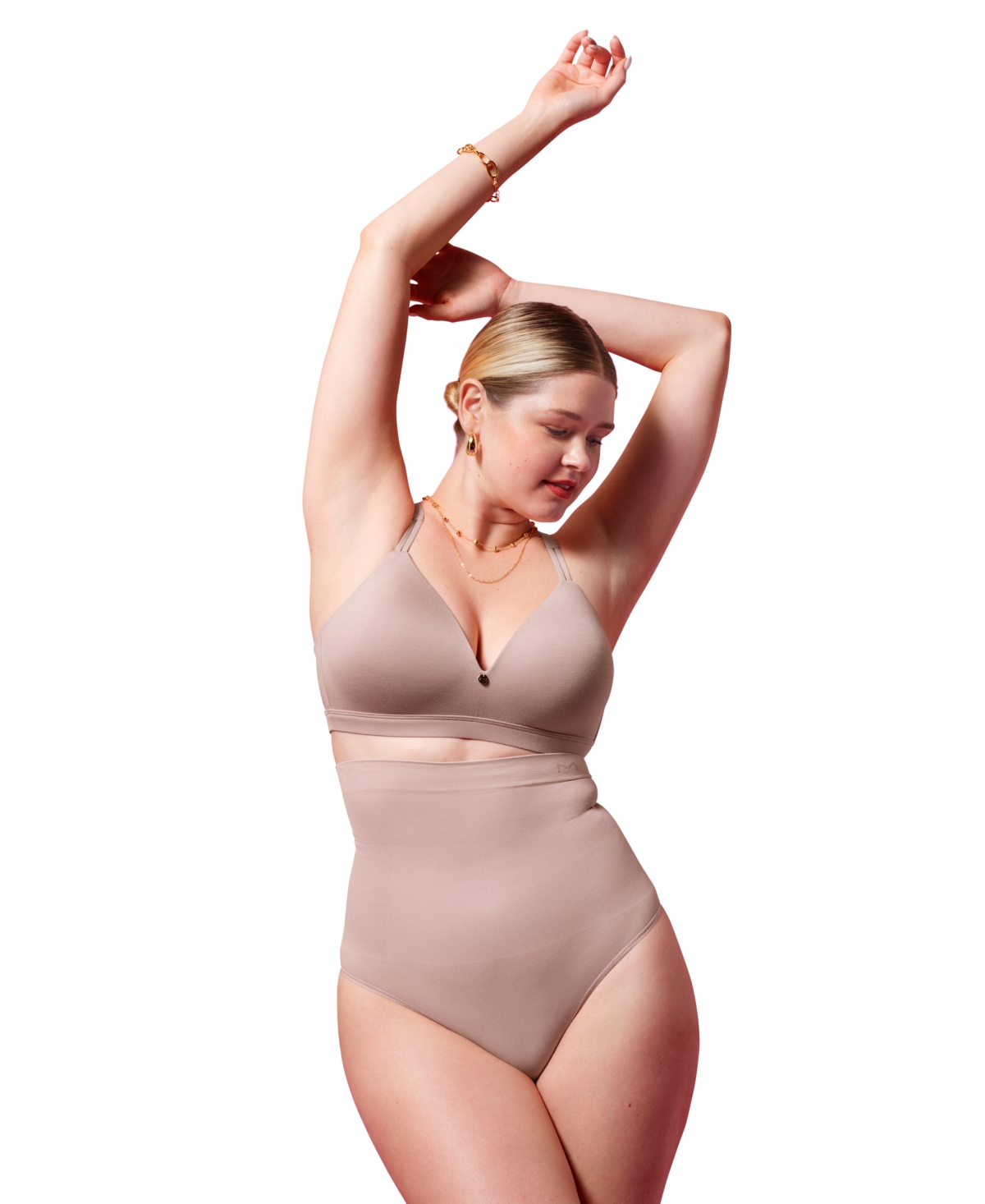 Maidenform Women's Seamless High Waist Thong In Pink