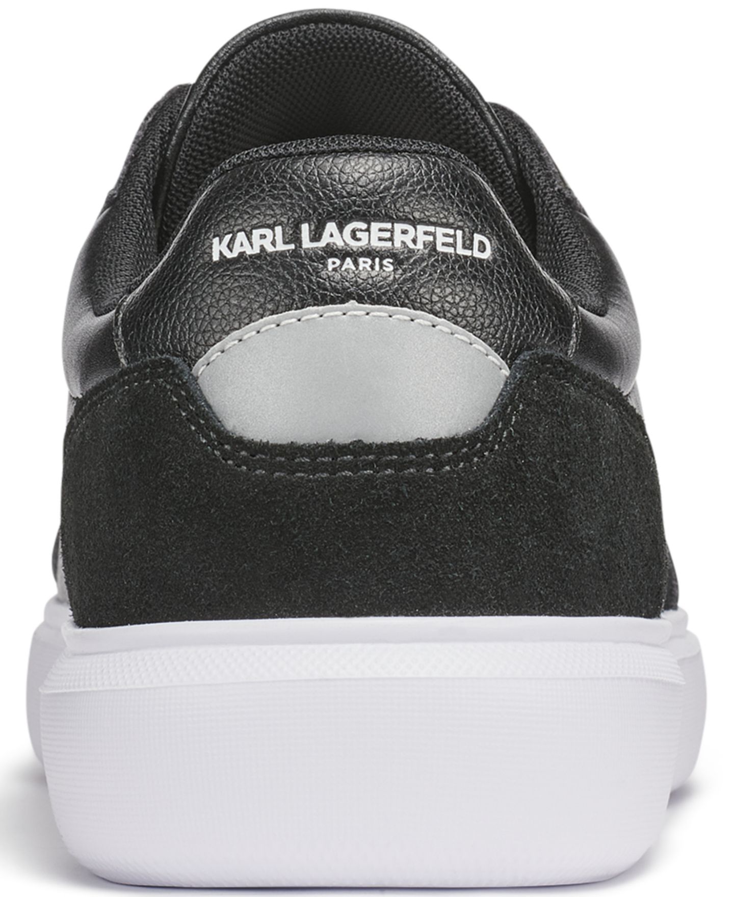 Мужские кроссовки KARL LAGERFELD PARIS Side Embroidered Karl Profile Logo, цвет: Чёрный — фото 3