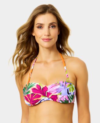 Anne Cole - Women's Liz Printed Twist Bandeau Bra