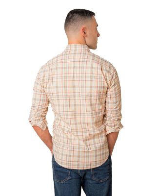 Men's Organic Long Sleeve Stretch Poplin Button Down Shirt