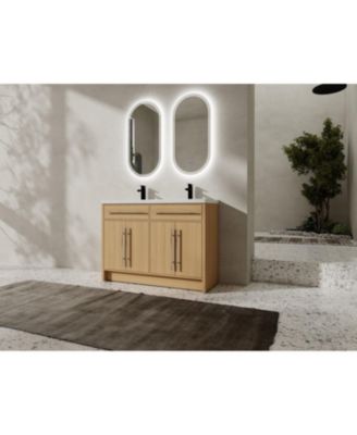 Bathroom Vanity with Resin Sink and Soft-Close Doors